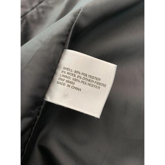 Worthington Coat Womens S Peacoat Houndstooth Wool Blend Fitted Preppy Button-Up - Picture 11 of 11